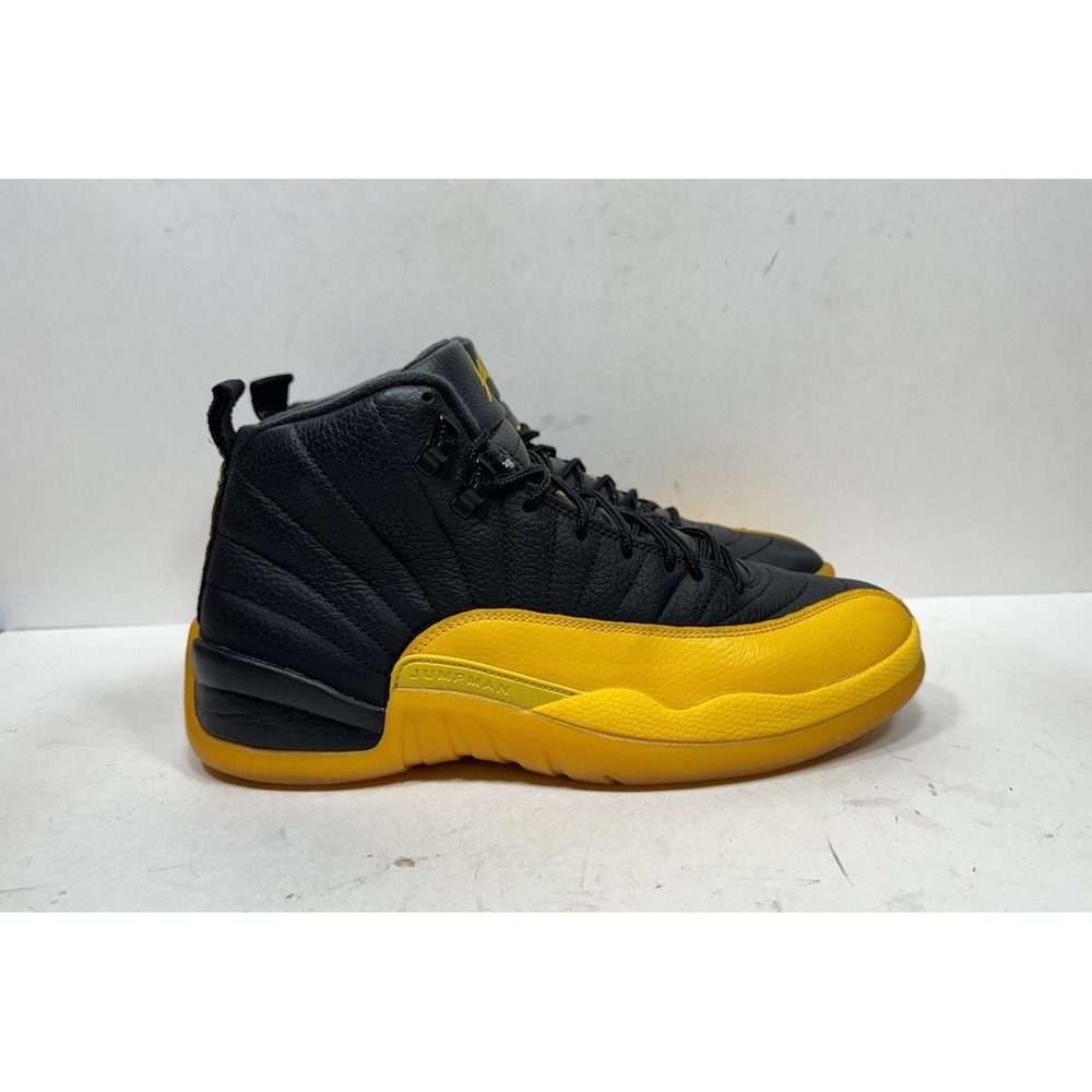 Nike Air Jordan 12 University Gold Mens Size 9.5 130690-070 OG XII Retro Black